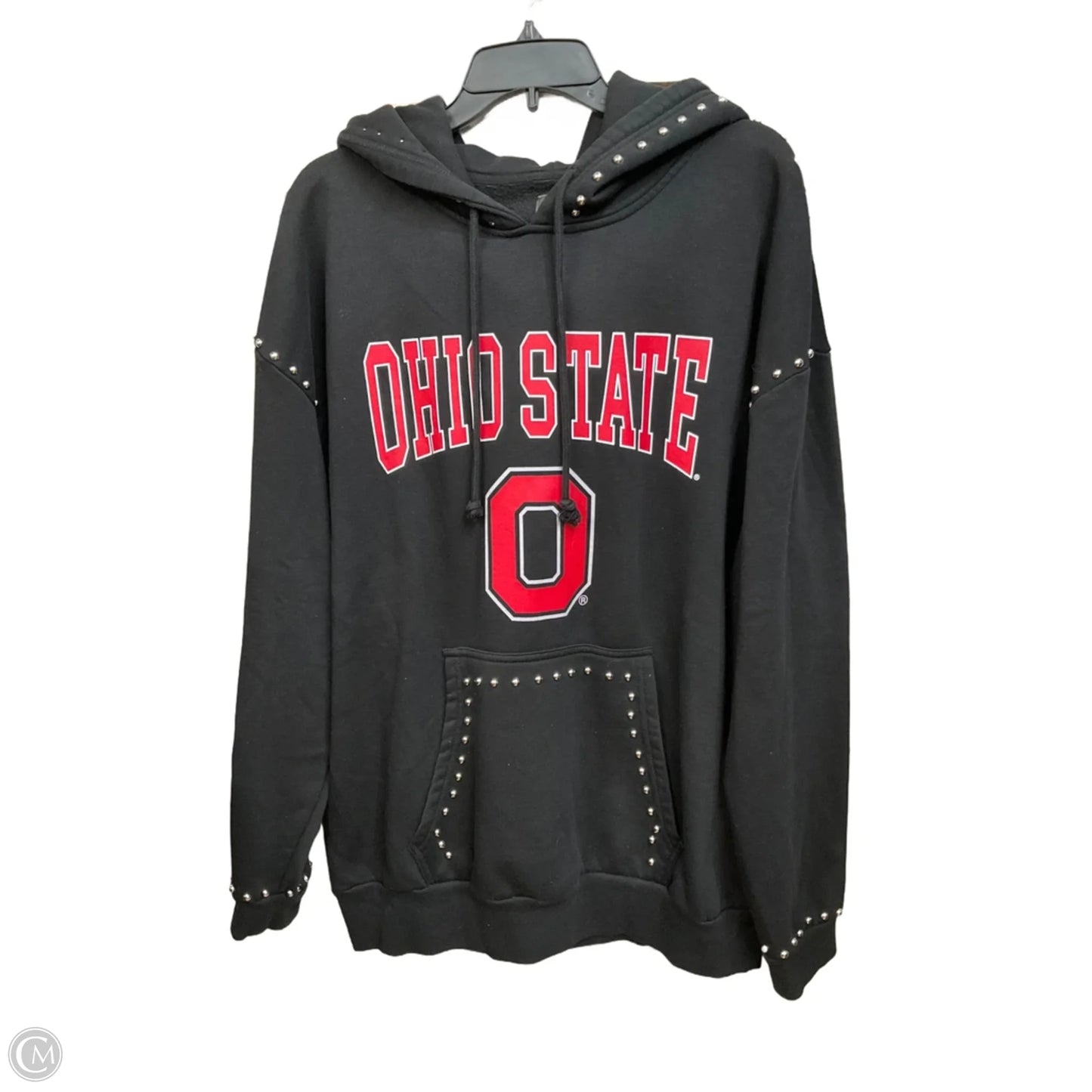 Sweatshirt Hoodie By Clothes Mentor In Black, Size: Xxl