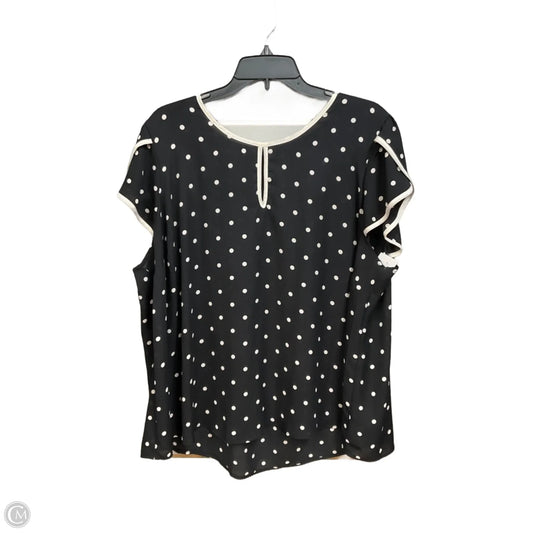 Blouse Short Sleeve By Torrid In Polkadot Pattern, Size: 3x