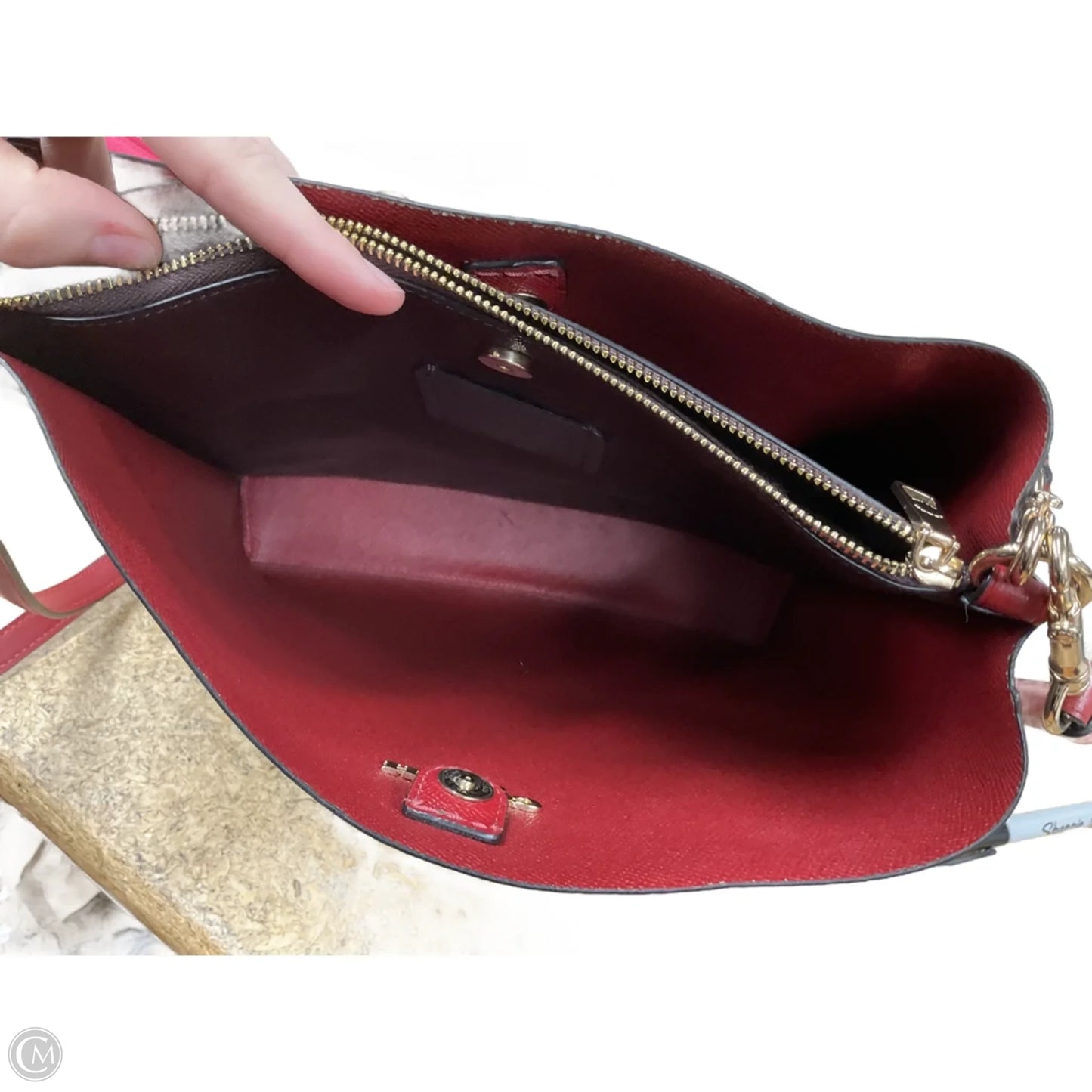 Handbag Designer By Coach, Size: Large