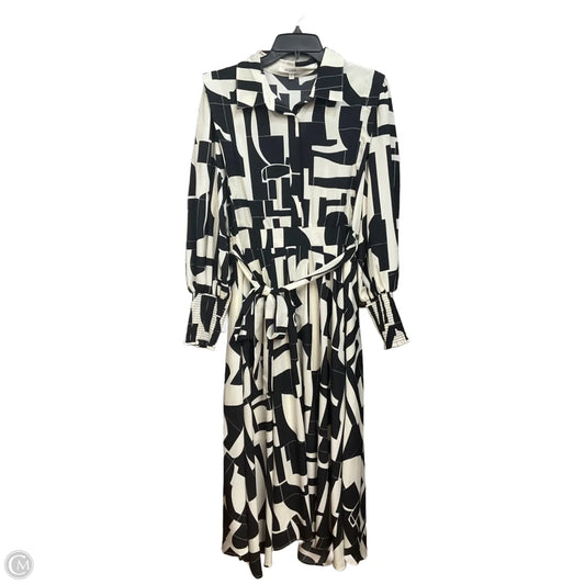 Dress Casual Maxi By Cmb In Black & Cream, Size: M