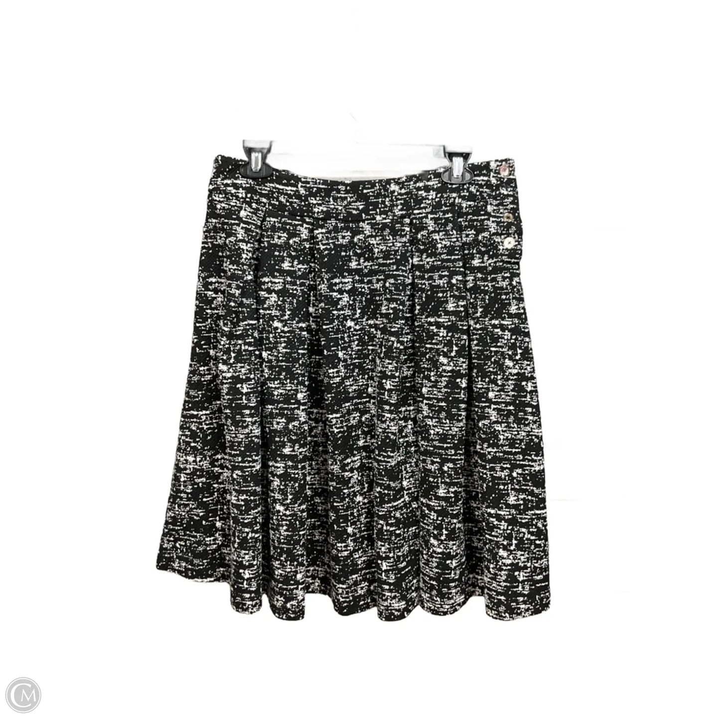Skirt Designer By Karl Lagerfeld In Black & White, Size: 8