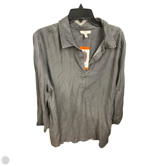 Dress Casual Short By Como Vintage In Grey, Size: Xxl