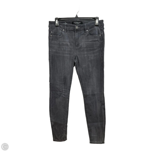 Jeans Skinny By Liverpool In Grey, Size: 8
