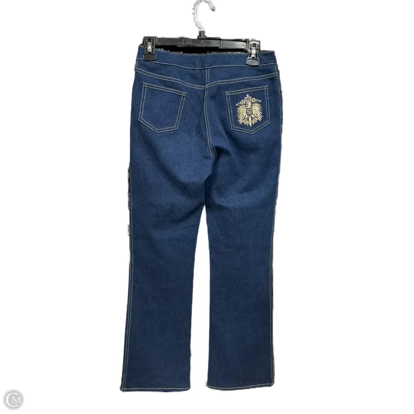 Jeans Flared By St. John In Blue Denim, Size: 2