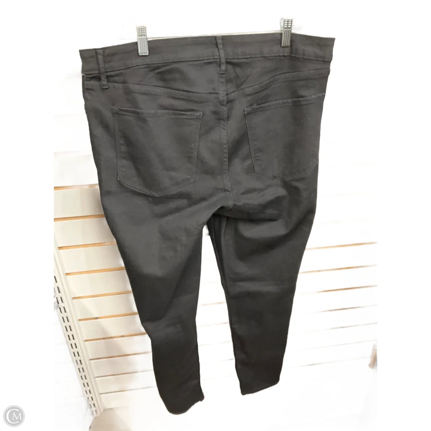 Jeans Skinny By Old Navy In Black Denim, Size: 18