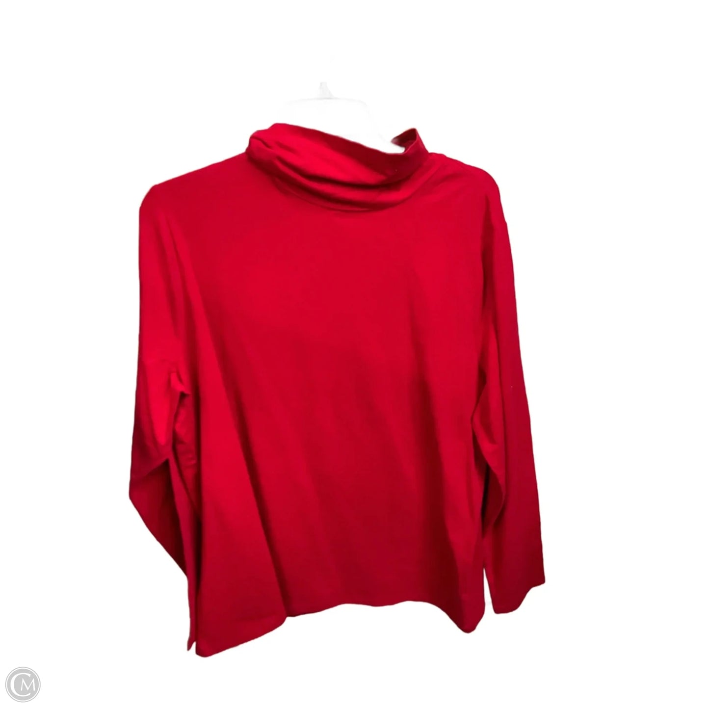 Top Long Sleeve Basic By Talbots In Red, Size: 2x