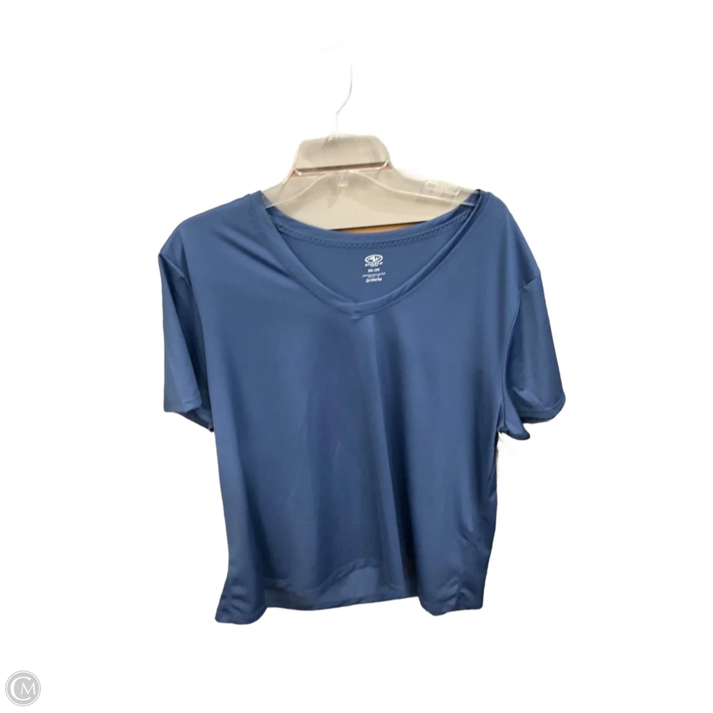 Athletic Top Short Sleeve By Athletic Works In Blue, Size: Xxl