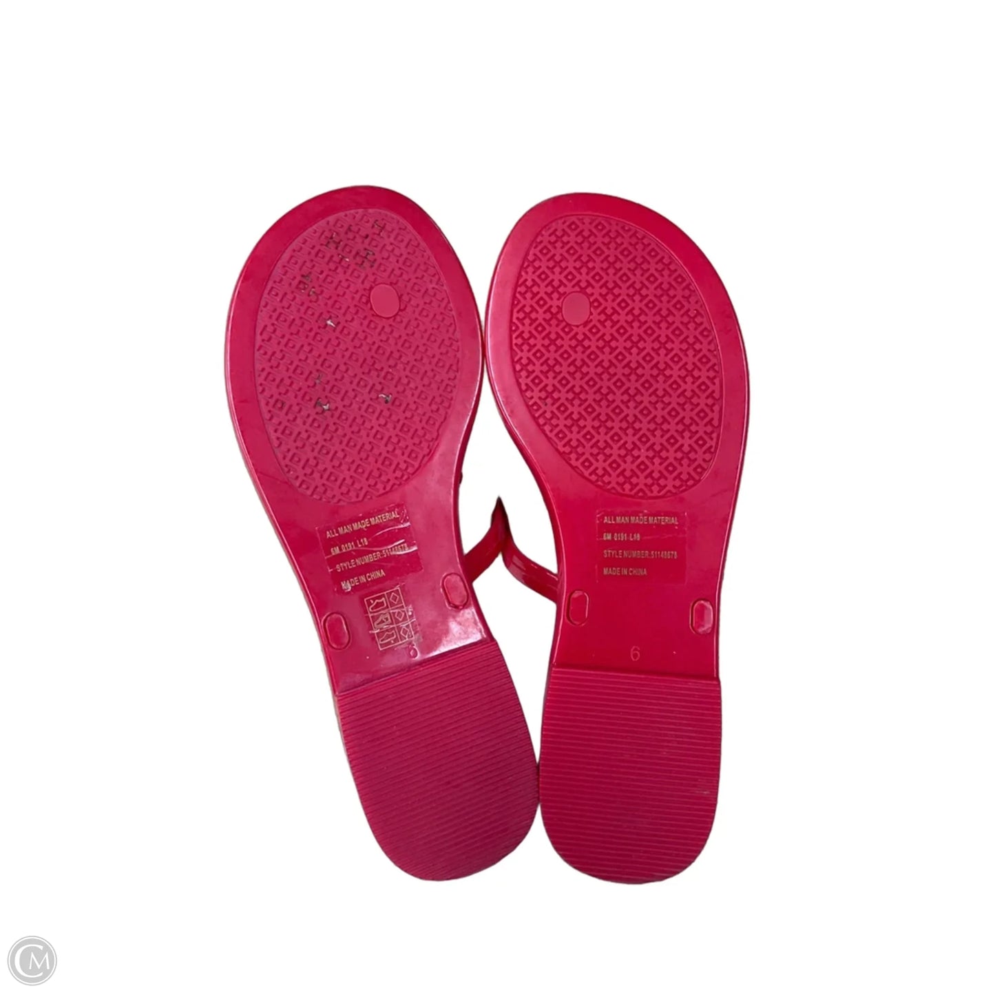 Sandals Designer By Tory Burch In Red, Size: 6