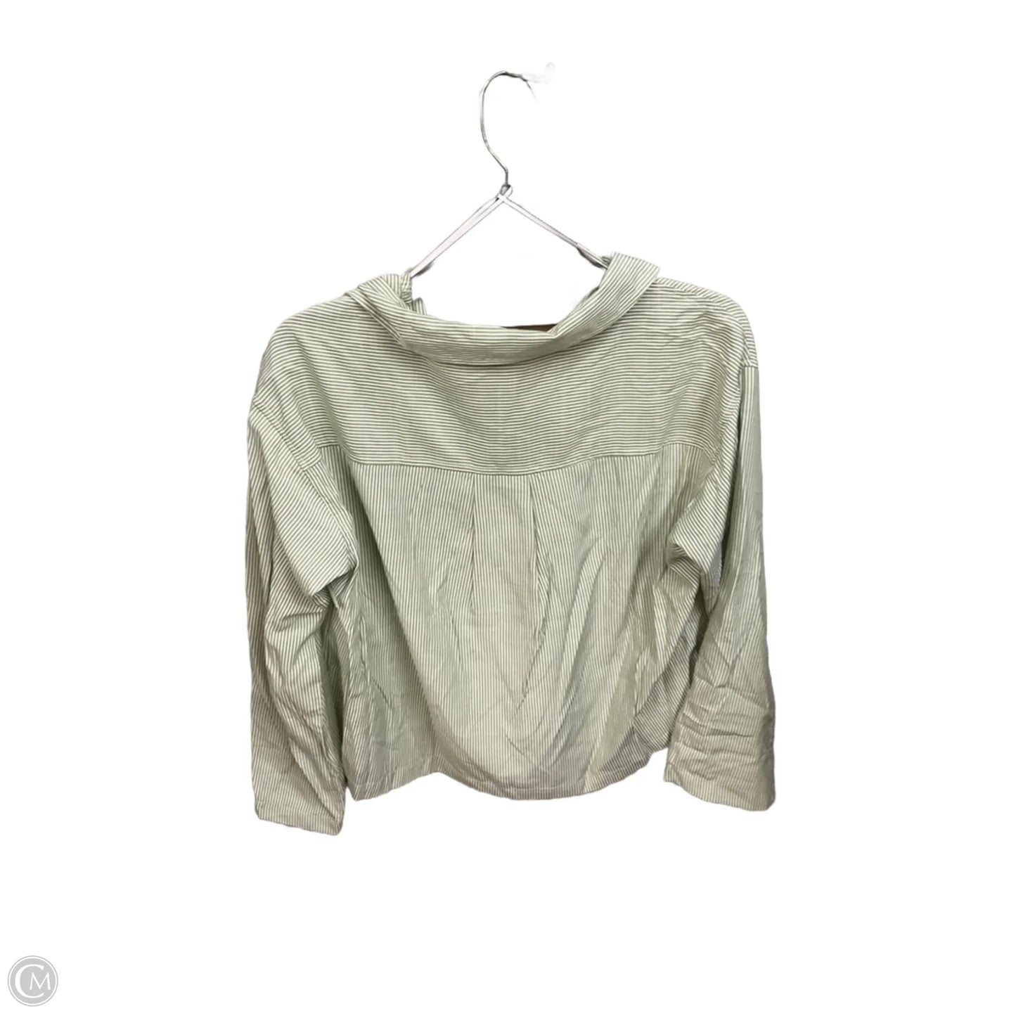 Blouse Long Sleeve By Max Studio In Green, Size: S