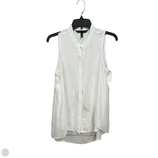 Blouse Sleeveless By White House Black Market In White, Size: S