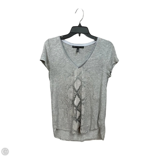 Top Short Sleeve By White House Black Market In Animal Print, Size: S