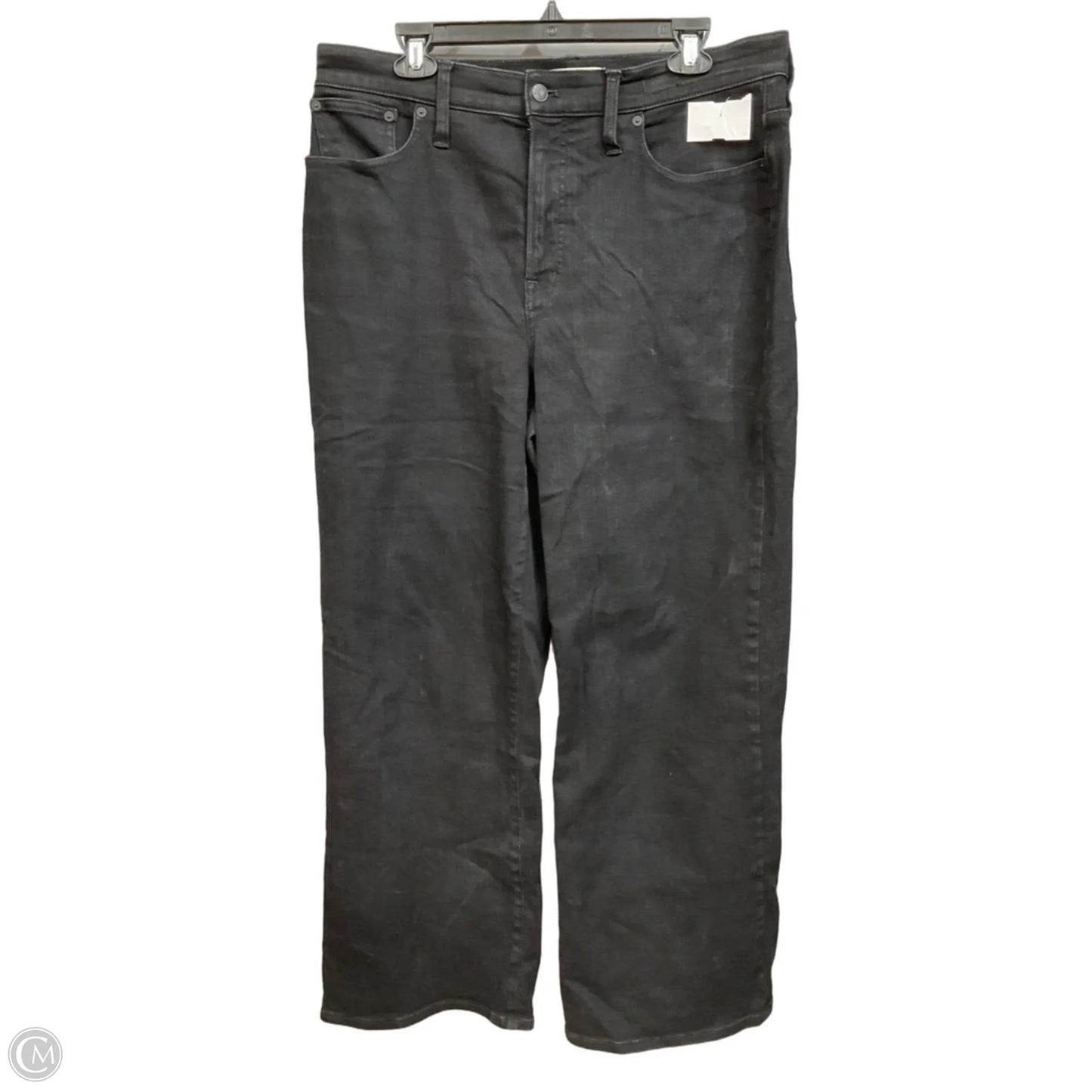 Jeans Wide Leg By Madewell In Black Denim, Size: 8