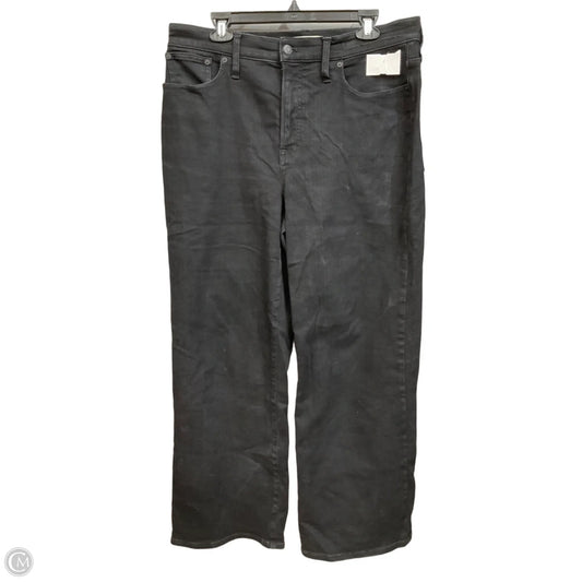 Jeans Wide Leg By Madewell In Black Denim, Size: 8