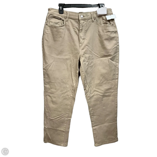 Jeans Boyfriend By Sonoma In Beige, Size: 14