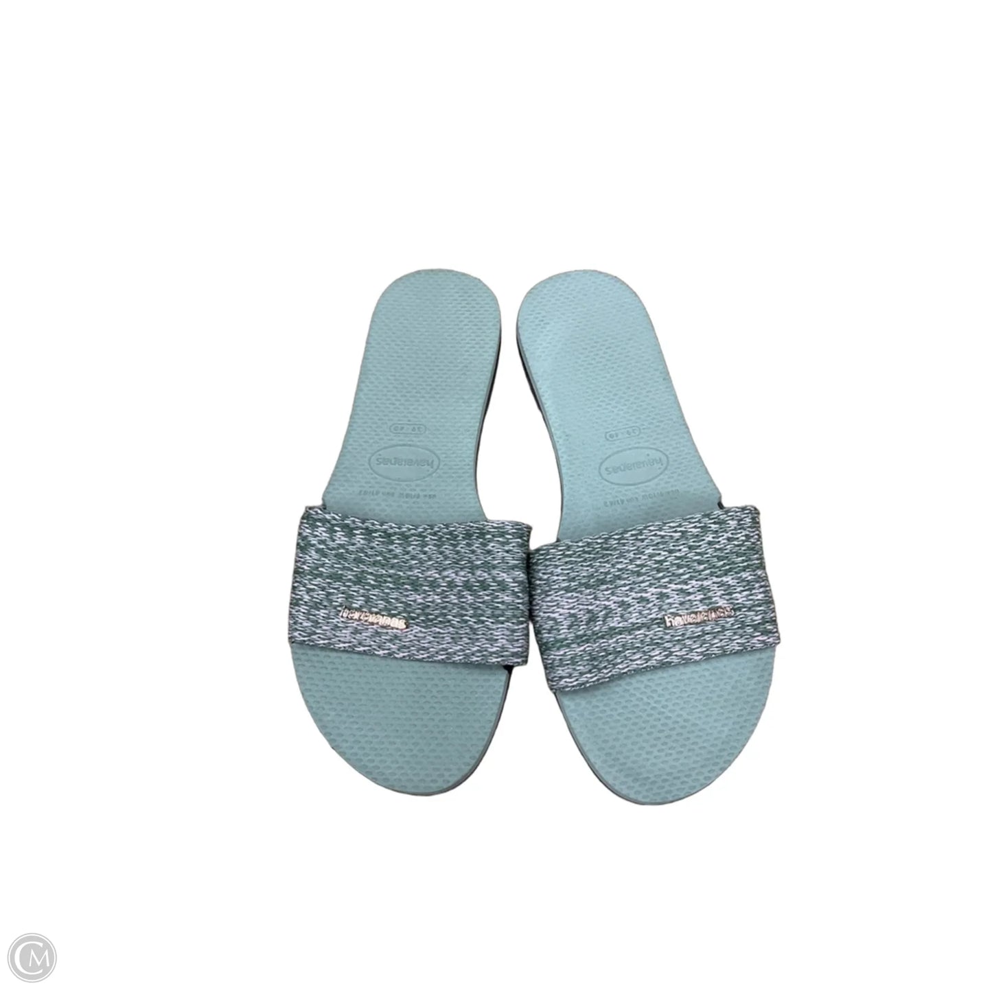 Sandals Flats By Havaianas In Green & Pink, Size: 8.5
