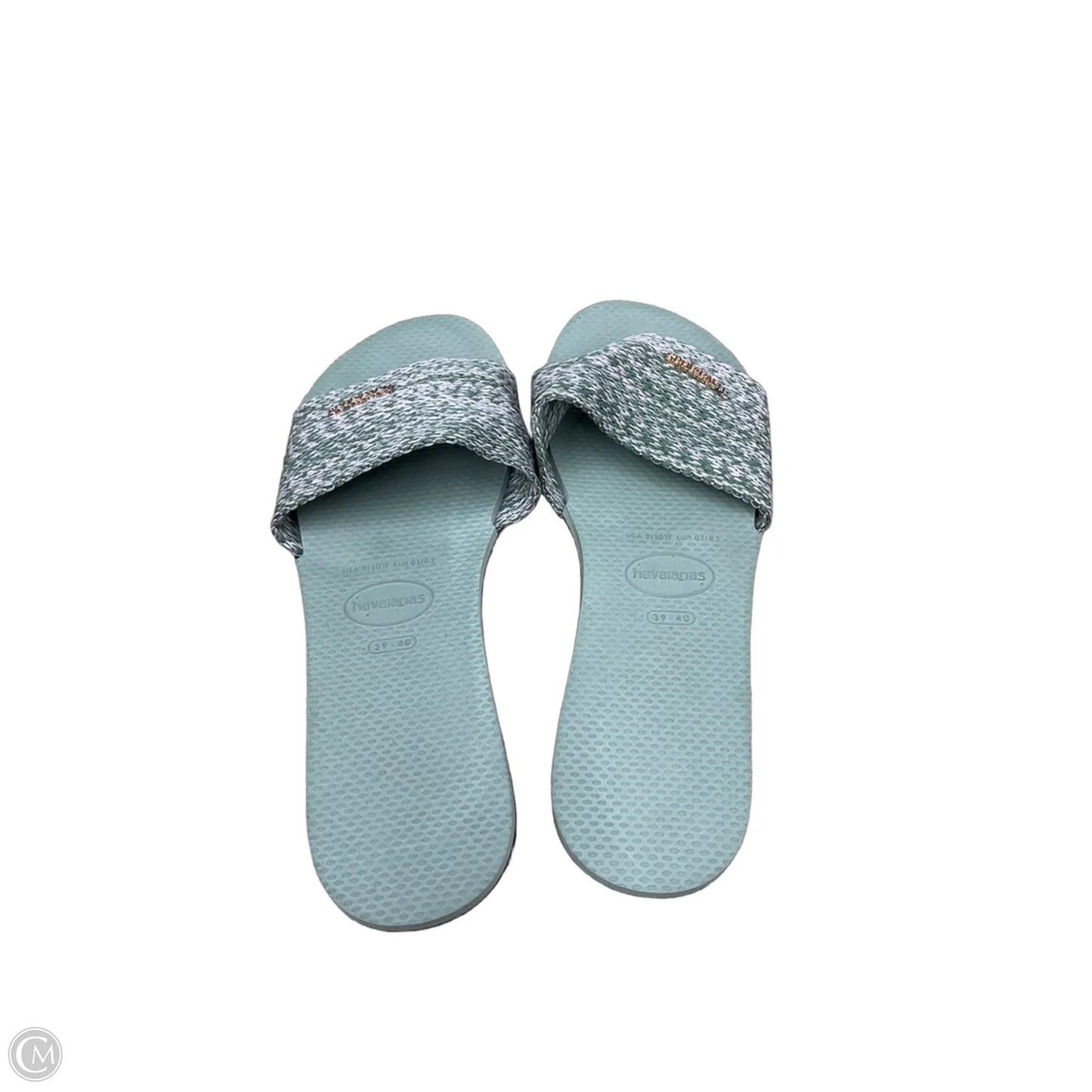 Sandals Flats By Havaianas In Green & Pink, Size: 8.5
