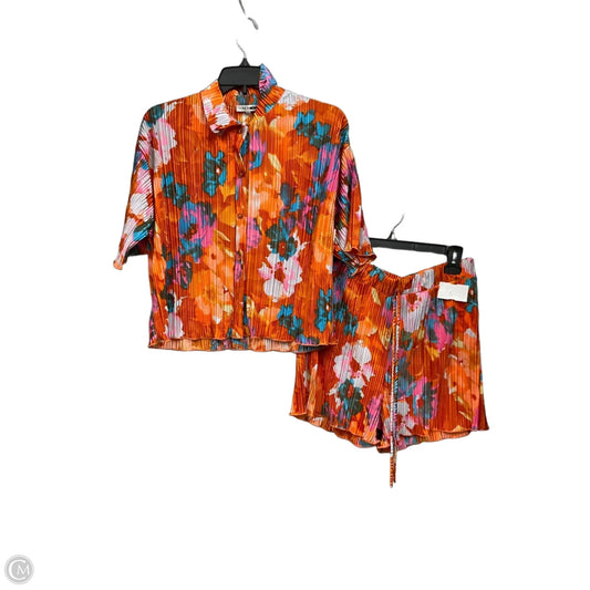 Shorts Set By Fashion Nova In Orange, Size: Xl