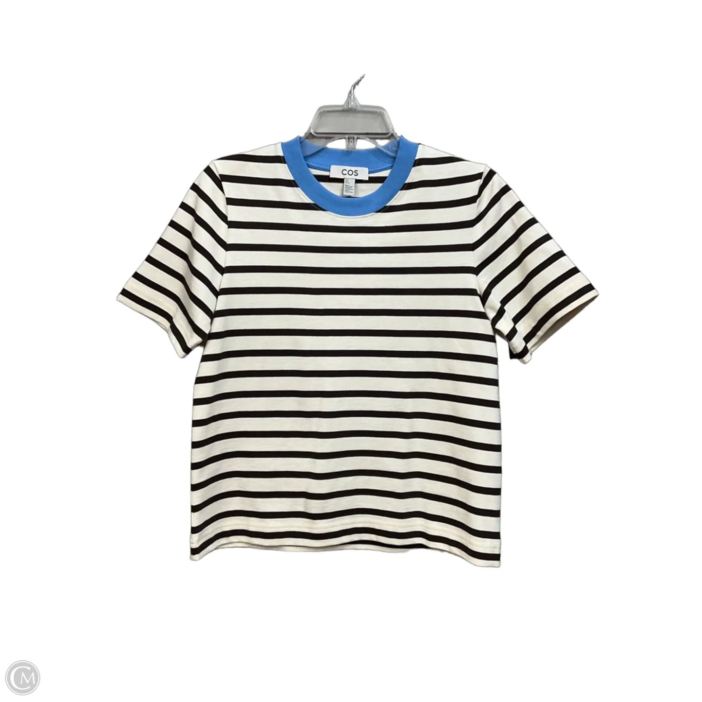 Top Short Sleeve By Cos In Striped Pattern, Size: S
