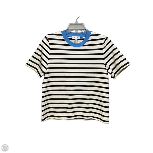Top Short Sleeve By Cos In Striped Pattern, Size: S