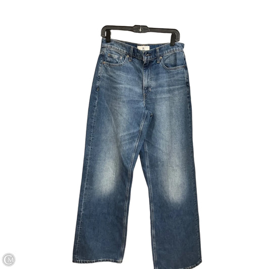 Jeans Wide Leg By Banana Republic In Blue Denim, Size: 6l