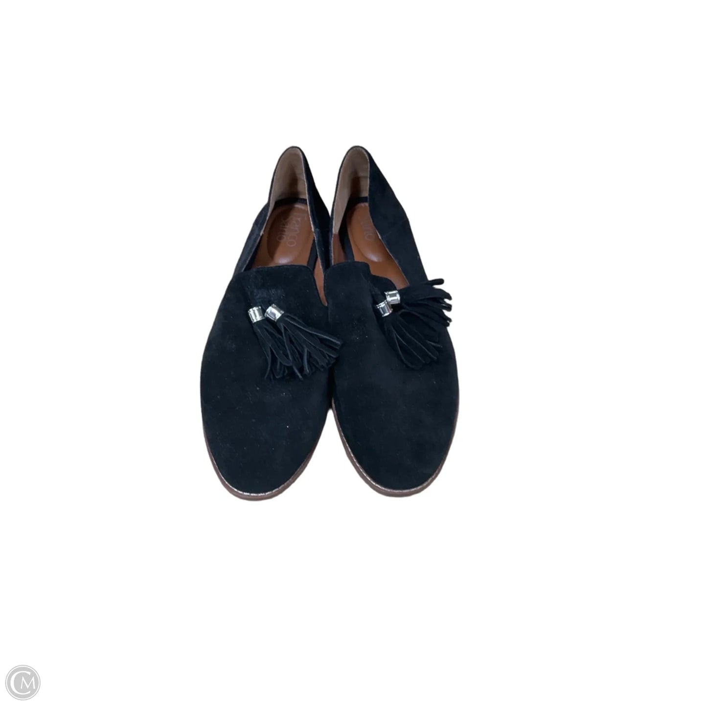 Shoes Flats By Franco Sarto In Black & Silver, Size: 11