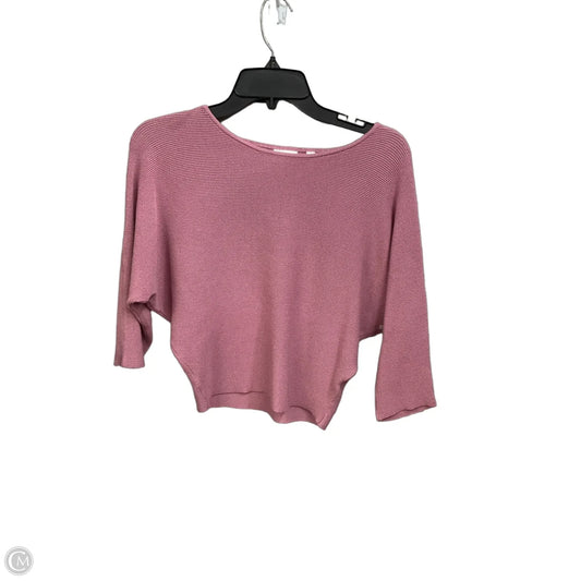 Top 3/4 Sleeve By Cyrus In Mauve, Size: Xs
