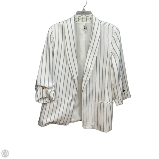 Blazer By Anne Klein In Striped Pattern, Size: Xl