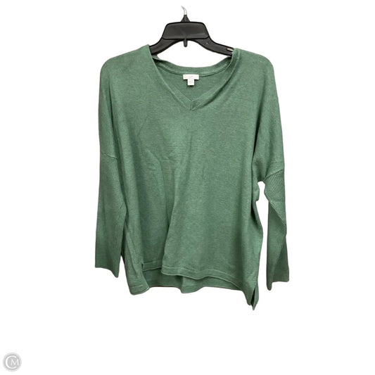 Top Long Sleeve By J. Jill In Green, Size: L