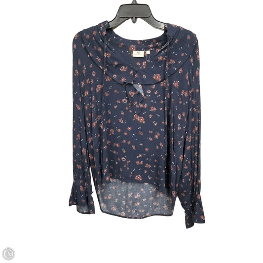 Blouse Long Sleeve By Adriano Goldschmied In Floral Print, Size: S