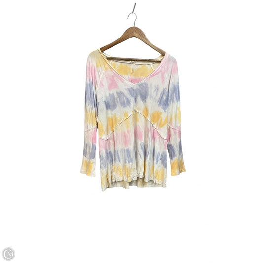 Top Long Sleeve By Pol In Multi-colored, Size: M