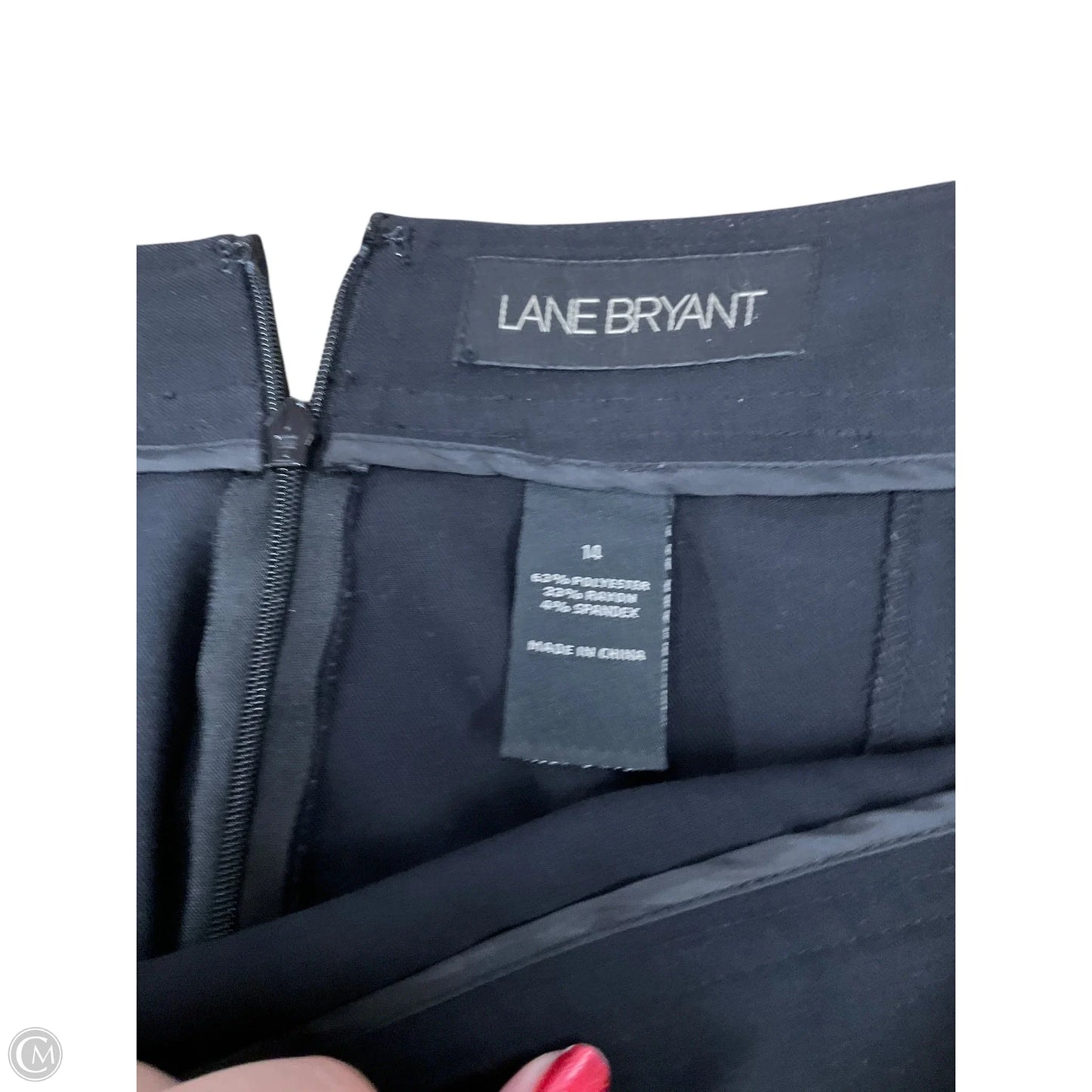 Skirt Midi By Lane Bryant In Black, Size: 14