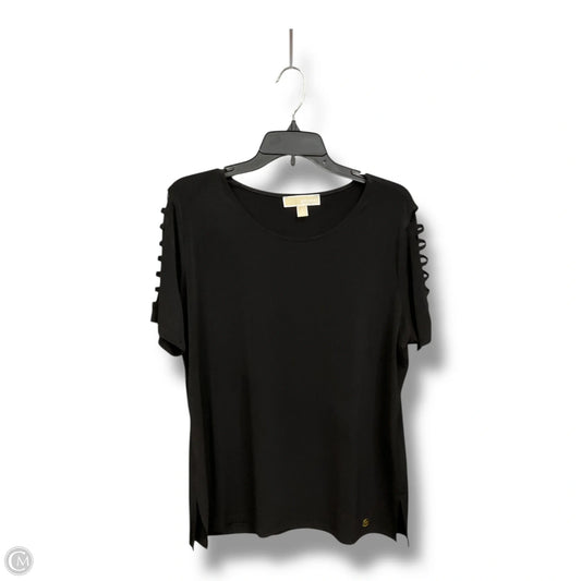 Top Short Sleeve By Michael By Michael Kors In Black, Size: Xl