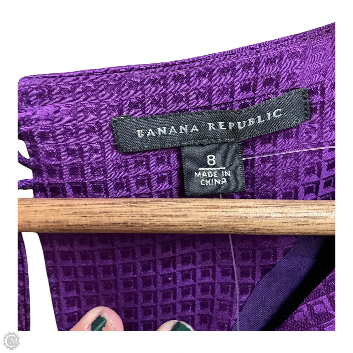 Dress Casual Short By Banana Republic In Purple, Size: M