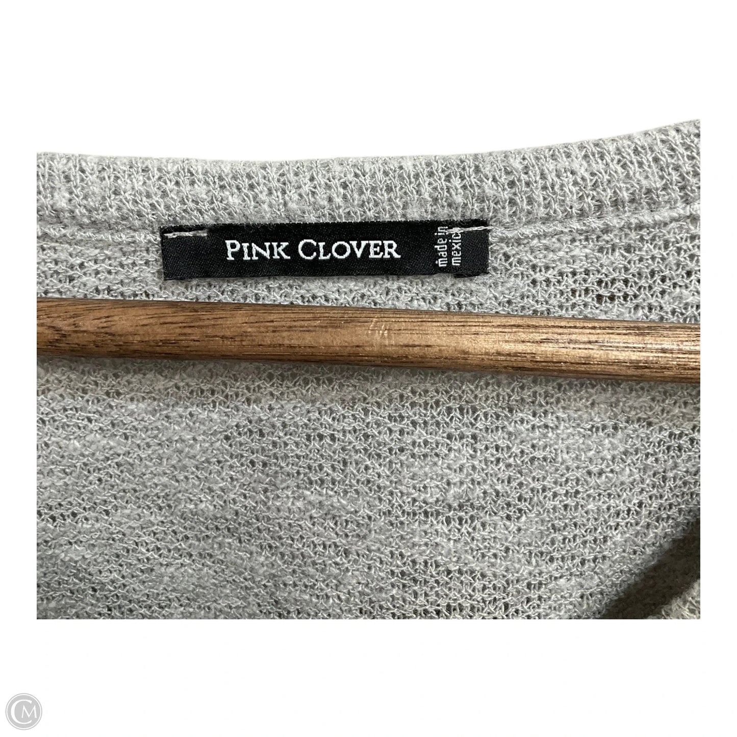 Top Short Sleeve By Pink Clover In Grey, Size: L