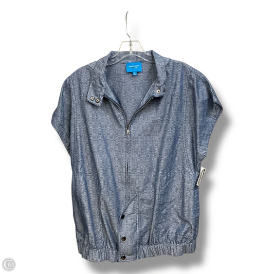Jacket Designer By Derek Lam In Blue Denim, Size: S