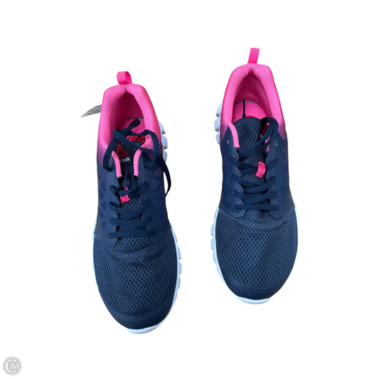 Shoes Athletic By Reebok In Blue & Pink, Size: 10