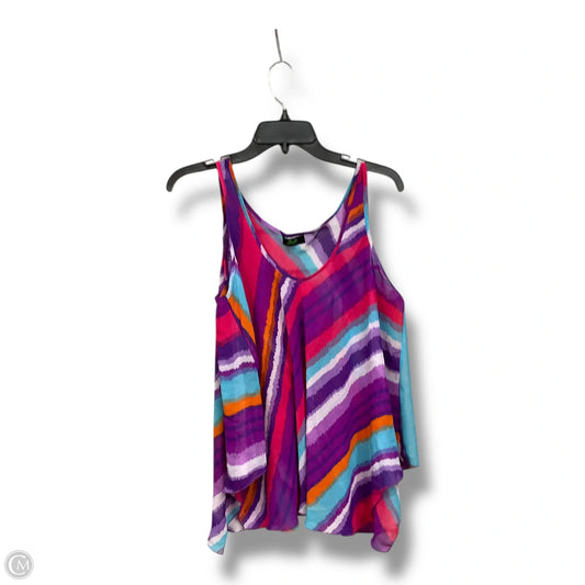 Blouse Sleeveless By Jade In Multi-colored, Size: L