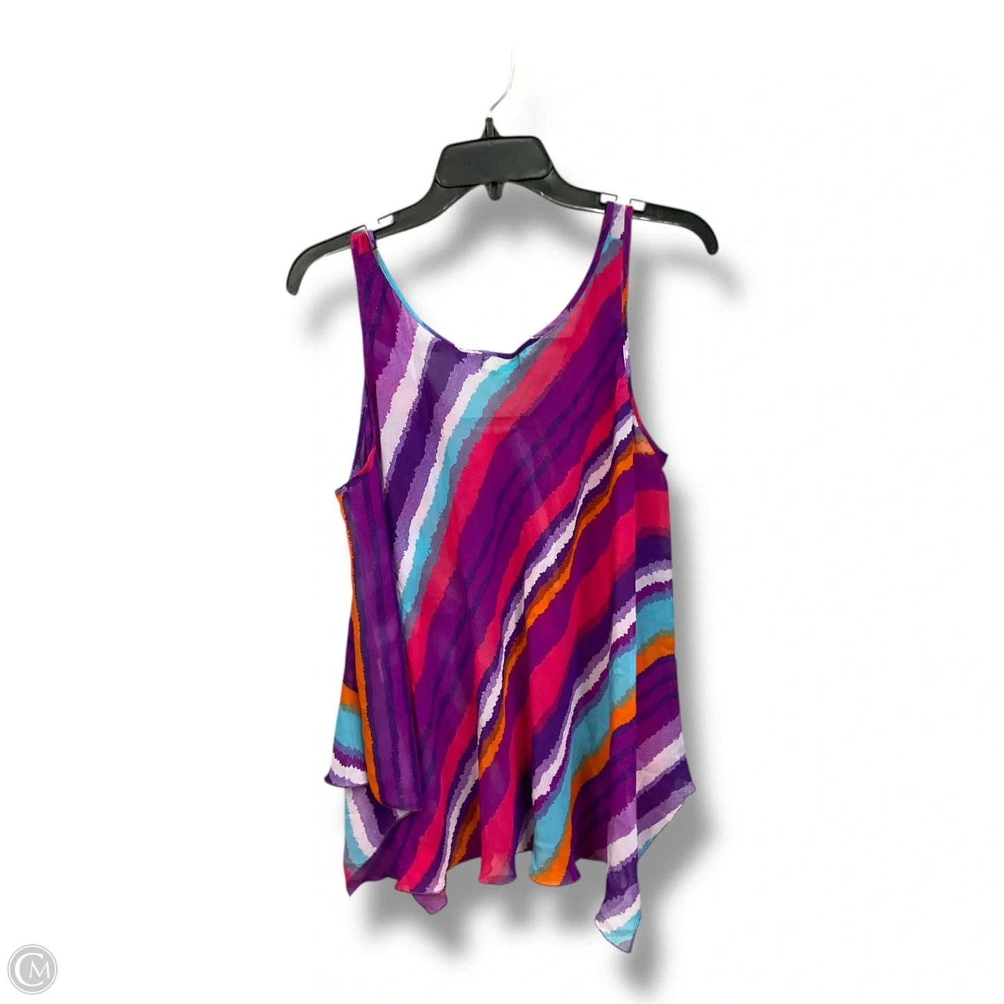 Blouse Sleeveless By Jade In Multi-colored, Size: L
