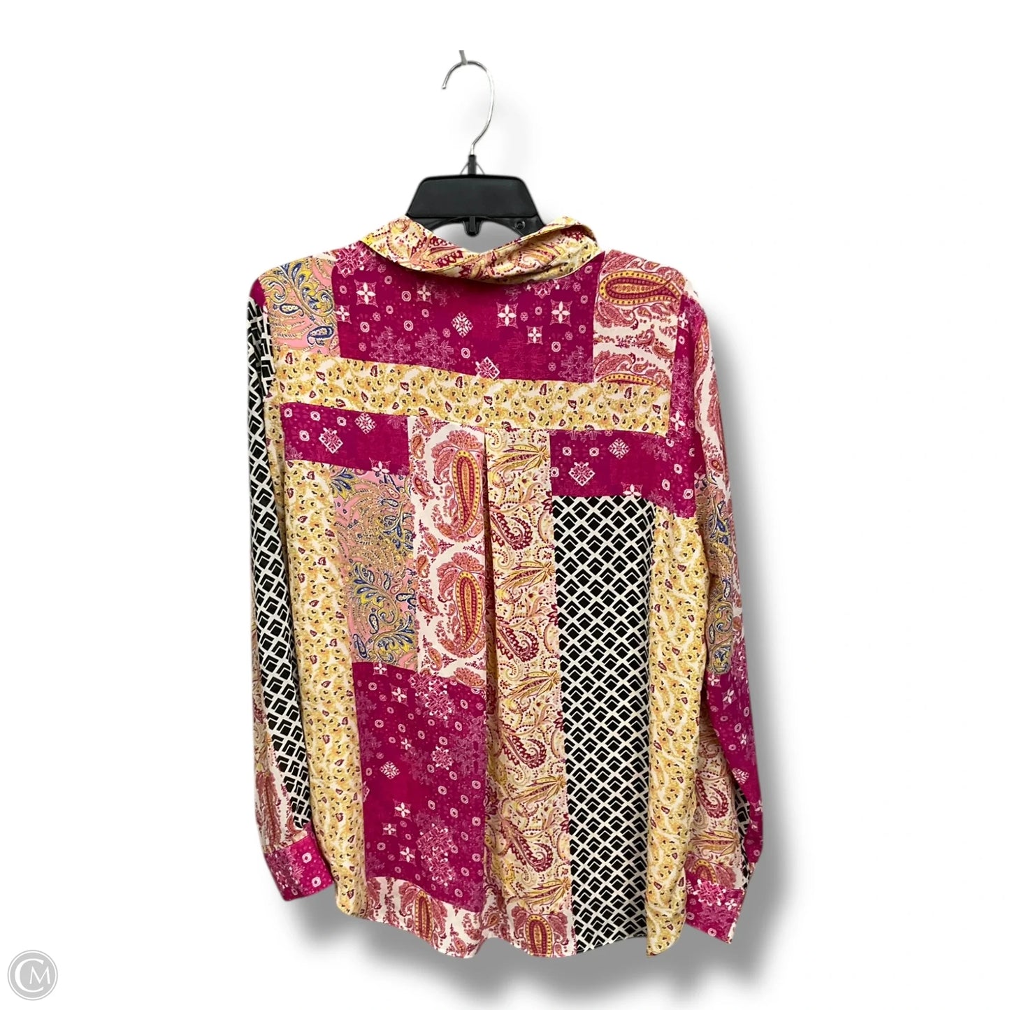 Blouse Long Sleeve By Rose And Olive In Multi-colored, Size: Xl