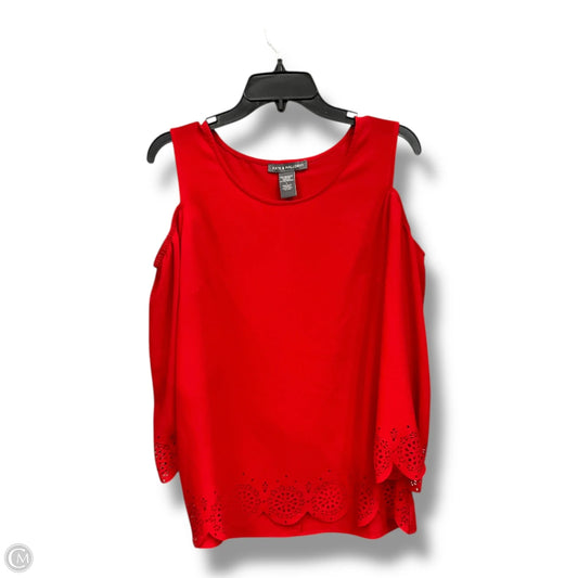 Top Long Sleeve By Kate & Mallory In Red, Size: L