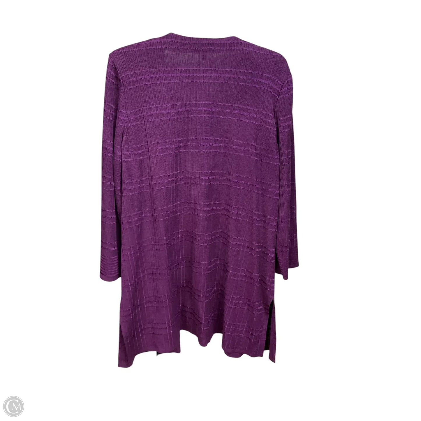 Cardigan By Ming Wang In Purple, Size: L