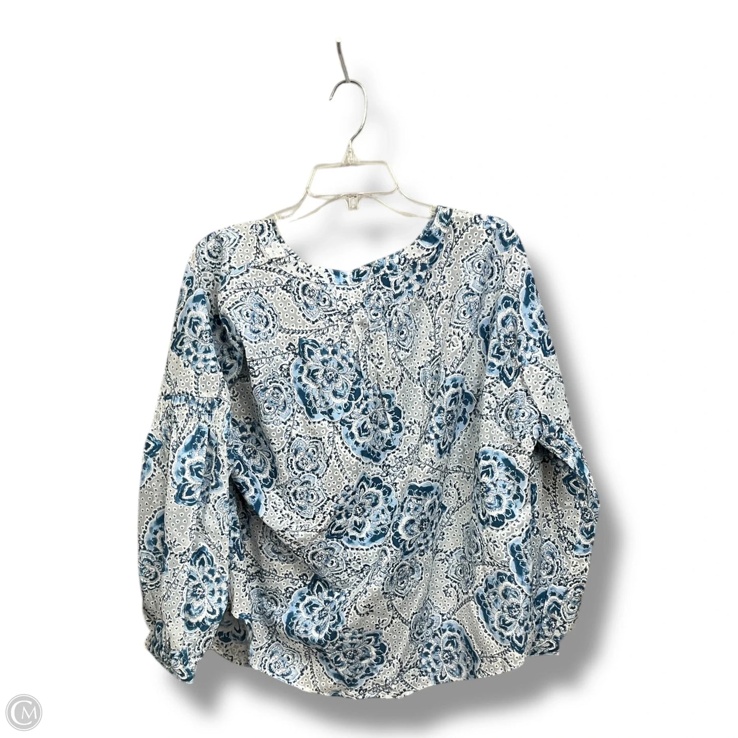 Top 3/4 Sleeve By Tommy Hilfiger In Floral Print, Size: Xl