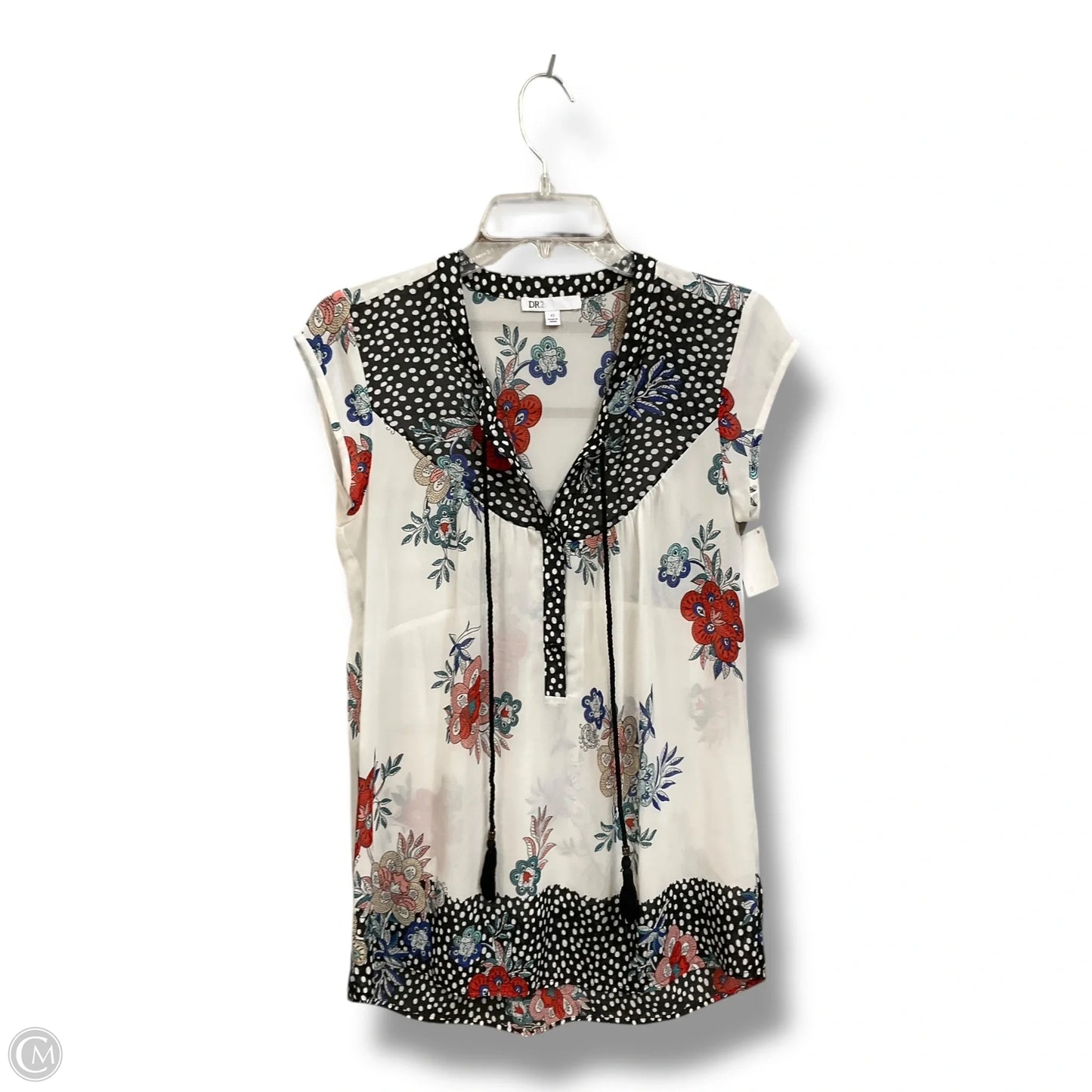 Blouse Sleeveless By Dr2 In Floral Print, Size: Xs