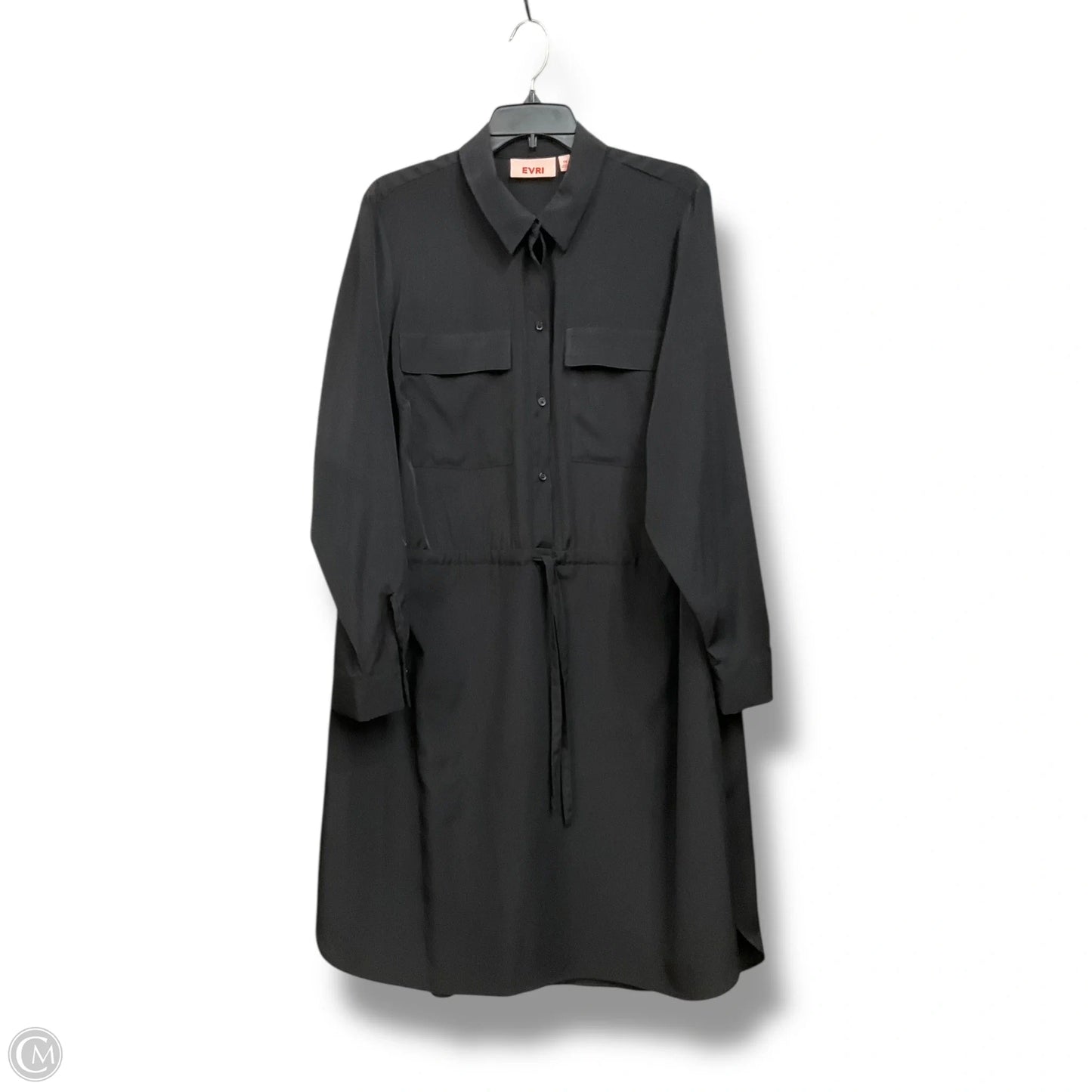 Dress Casual Midi By Evri In Black, Size: 1x