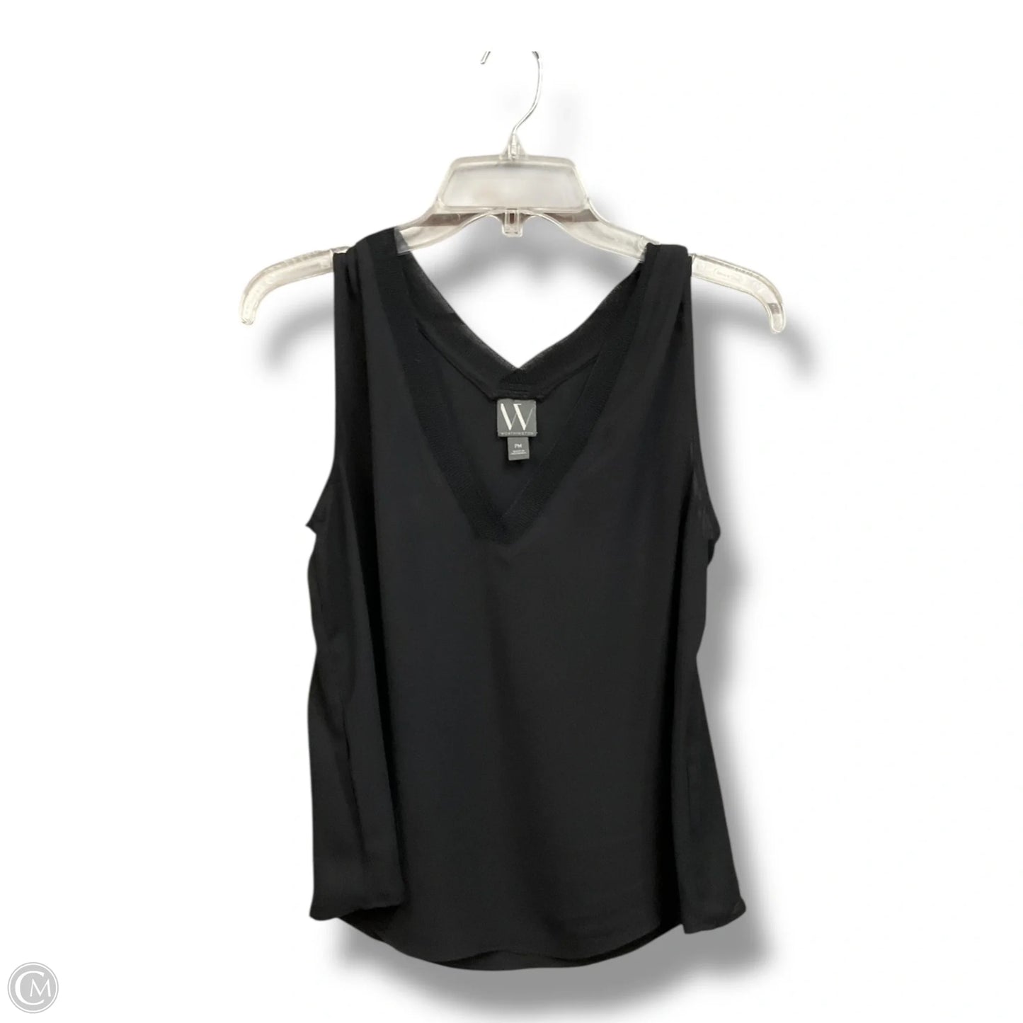Blouse Sleeveless By Worthington In Black, Size: Mp
