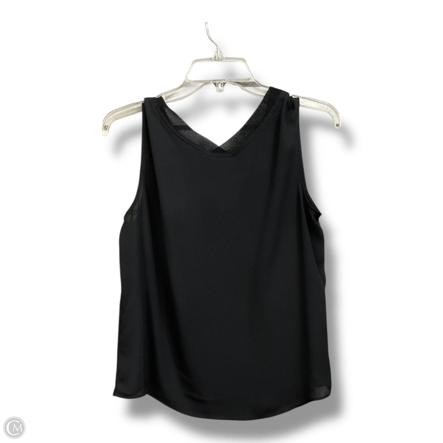Blouse Sleeveless By Worthington In Black, Size: Mp