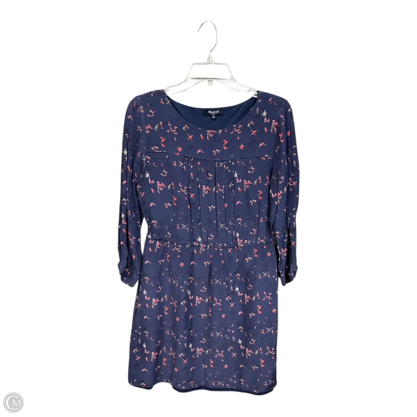 Dress Casual Short By Madewell In Blue & Pink, Size: S