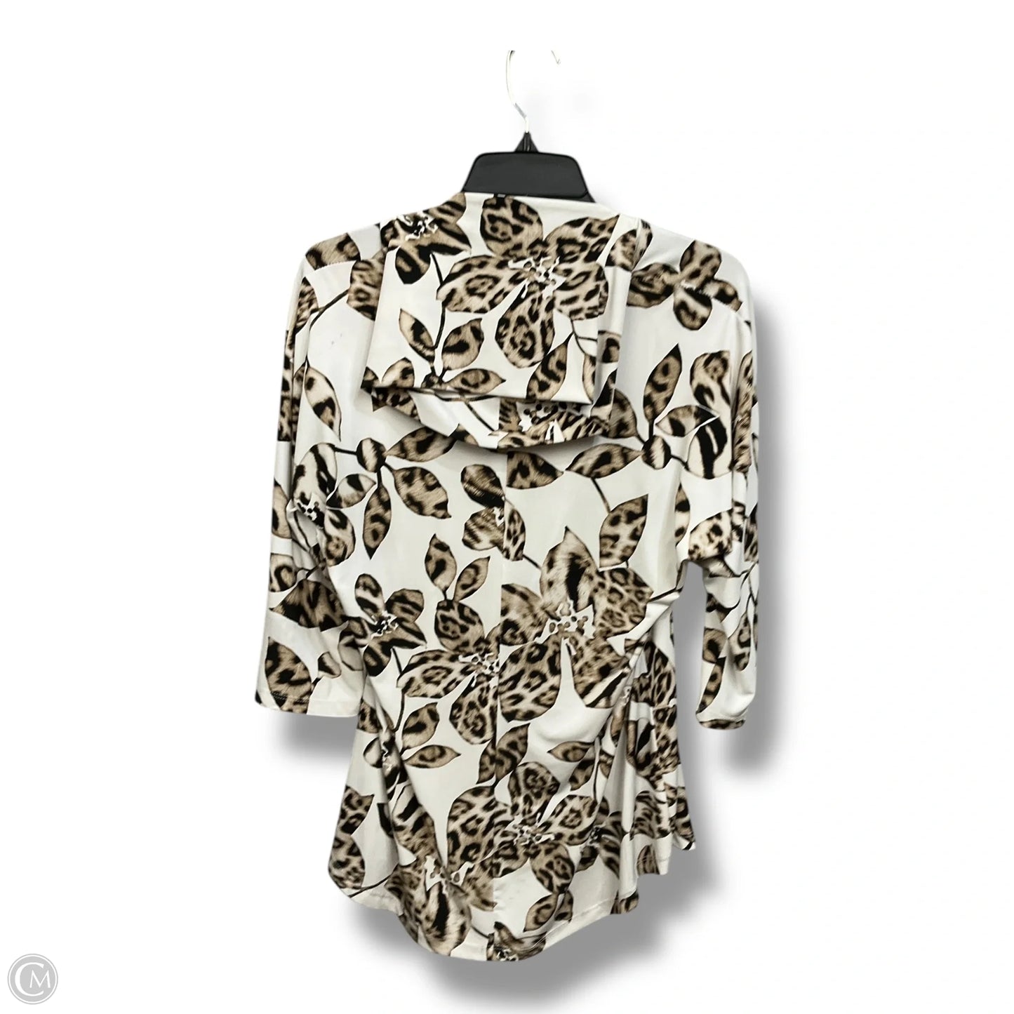 Top 3/4 Sleeve By Cmf In Floral Print, Size: M