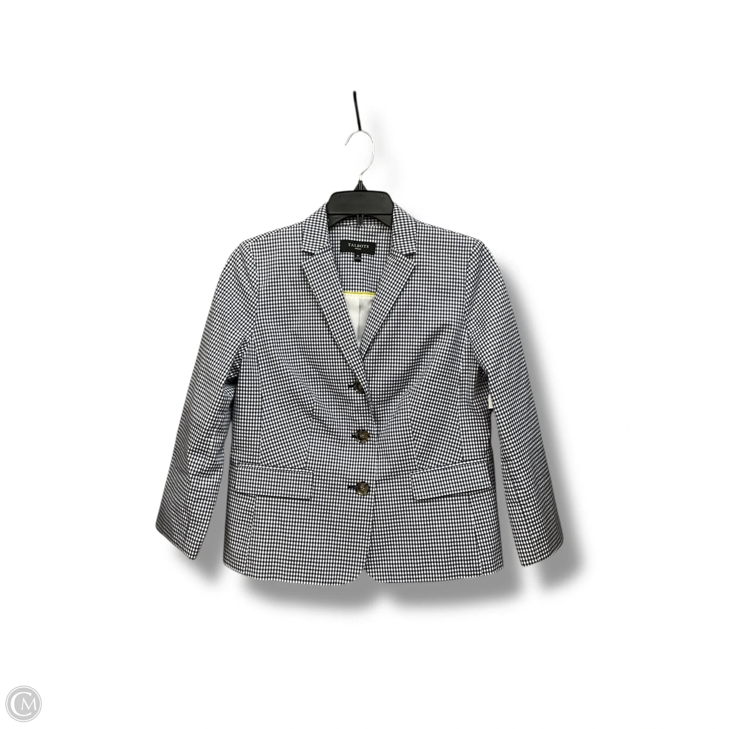 Blazer By Talbots In Plaid Pattern, Size: 8p