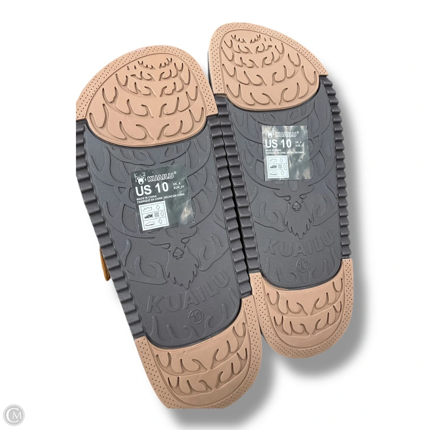 Sandals Flats By Clothes Mentor In Brown, Size: 10